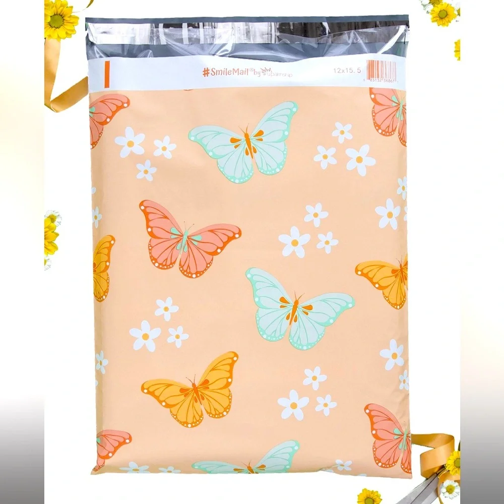 🦋10 Large size Summer Butterflies poly mailers 12 x 15